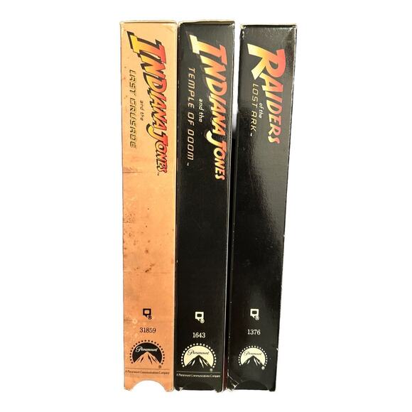 Indiana Jones VHS Lot of 3 Temple of Doom Raiders Lost Ark Last Crusader Vintage - Picture 5 of 7